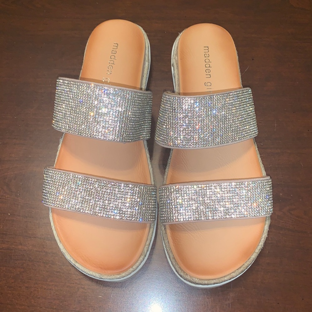 Madden Girl Blingy Sandals, Never Worn